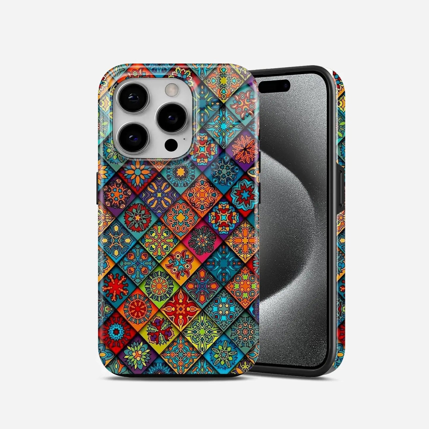 Mandala Chex Art Armoured Phone Case My Store