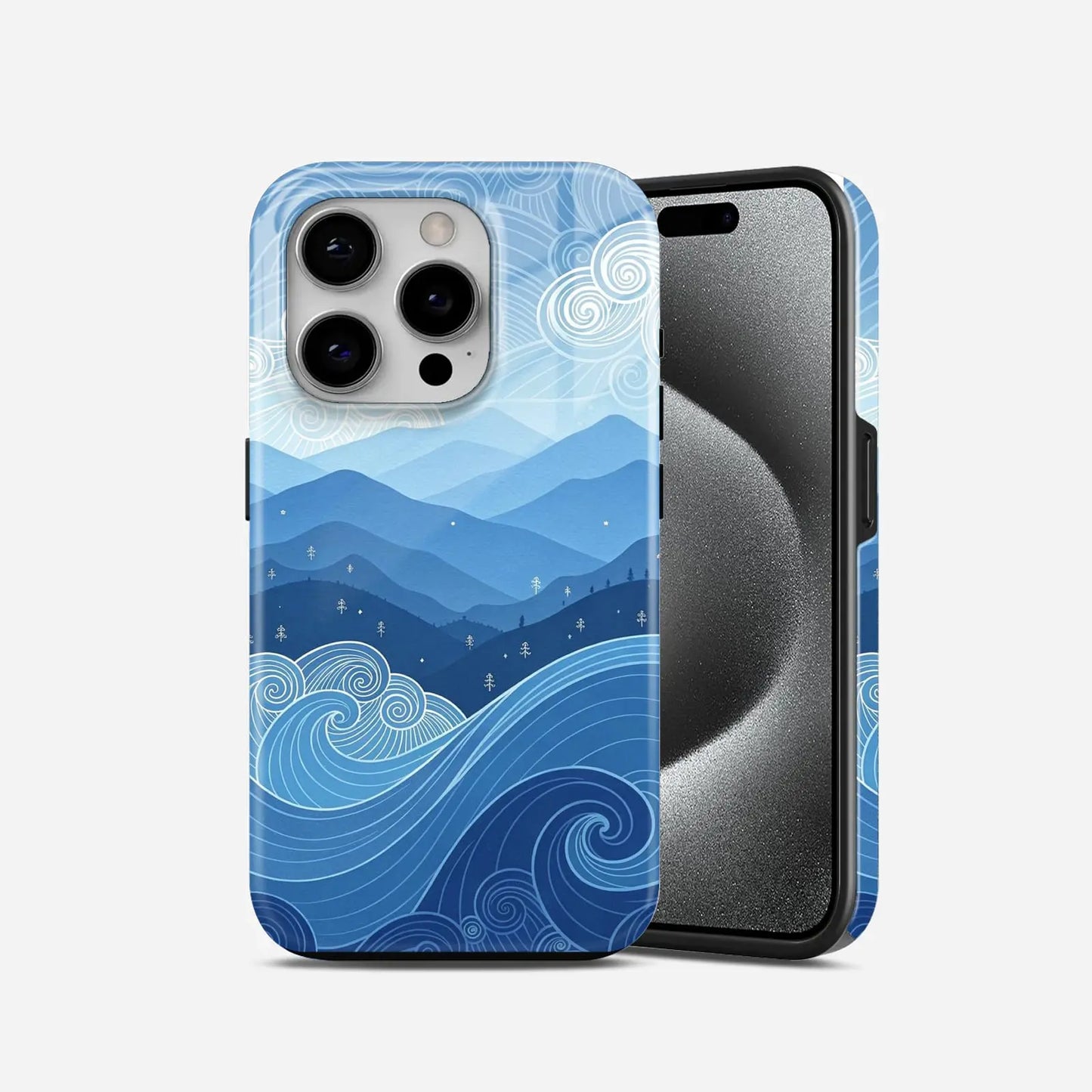 Blue water mountain Armoured Phone Case My Store