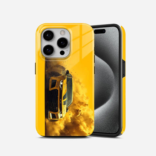 Yellow Car Armoured Phone Case My Store
