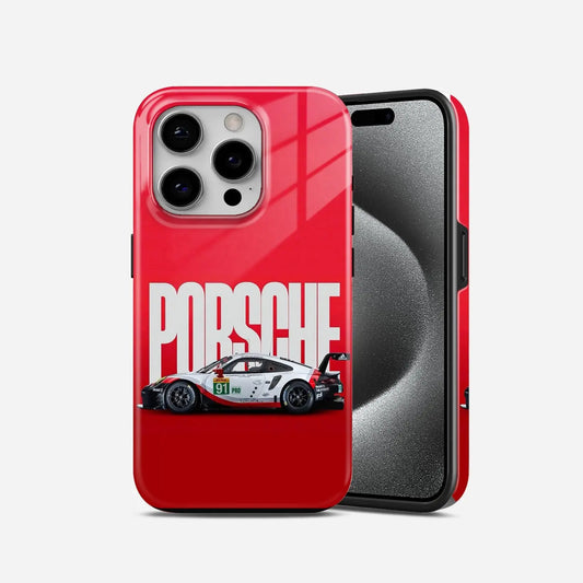 Red Porsche Armoured Phone Case My Store