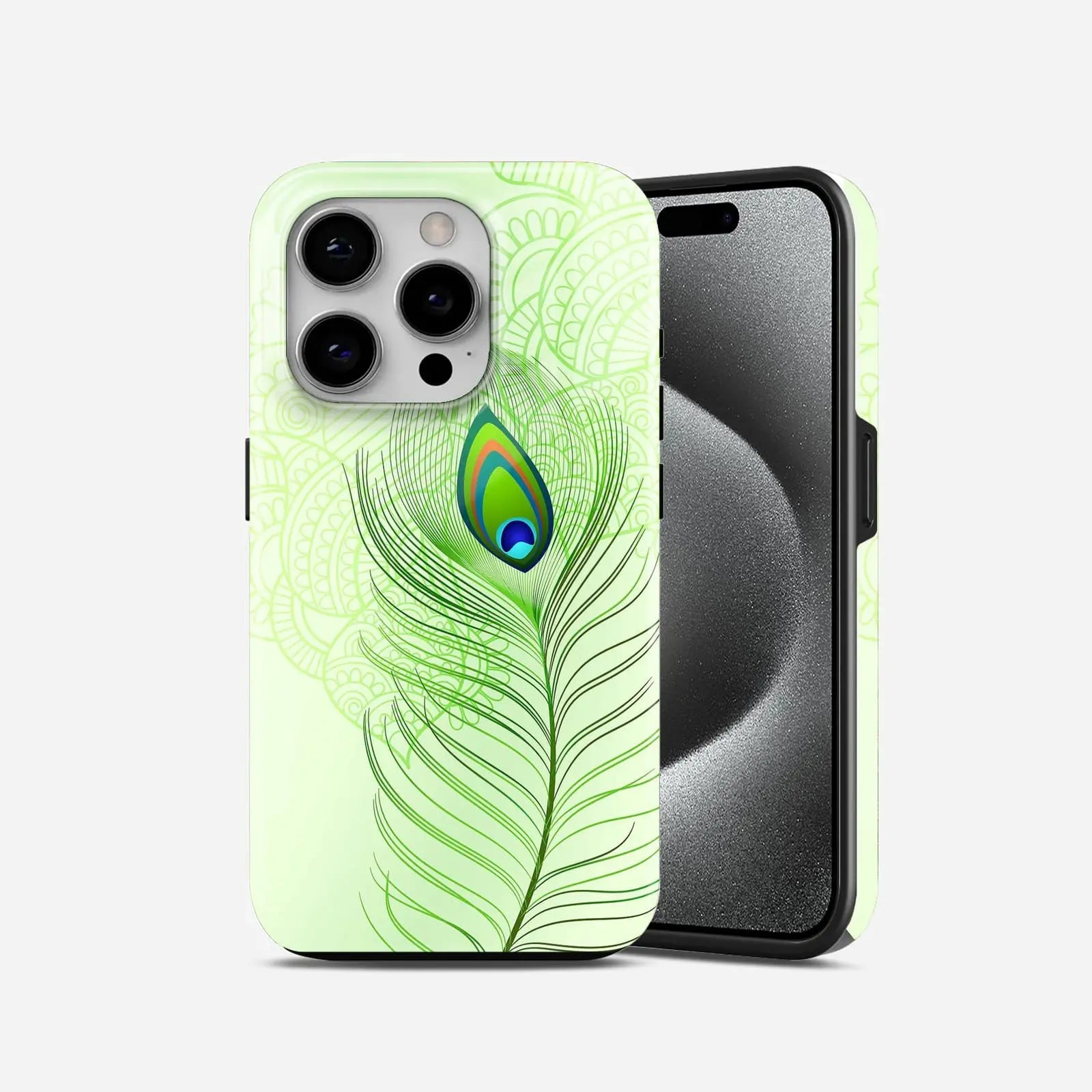 Beautiful Peacock Feather Armoured Phone Case My Store