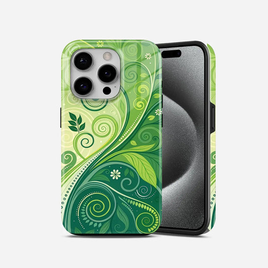Green Leaf Armoured Phone Case My Store