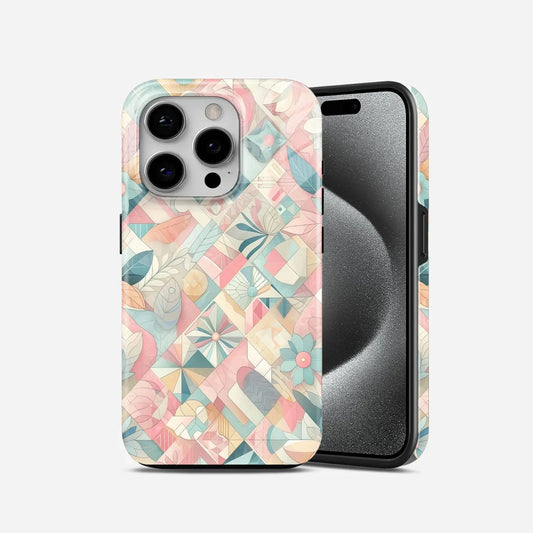 Light Pink Pattern Armoured Phone Case My Store